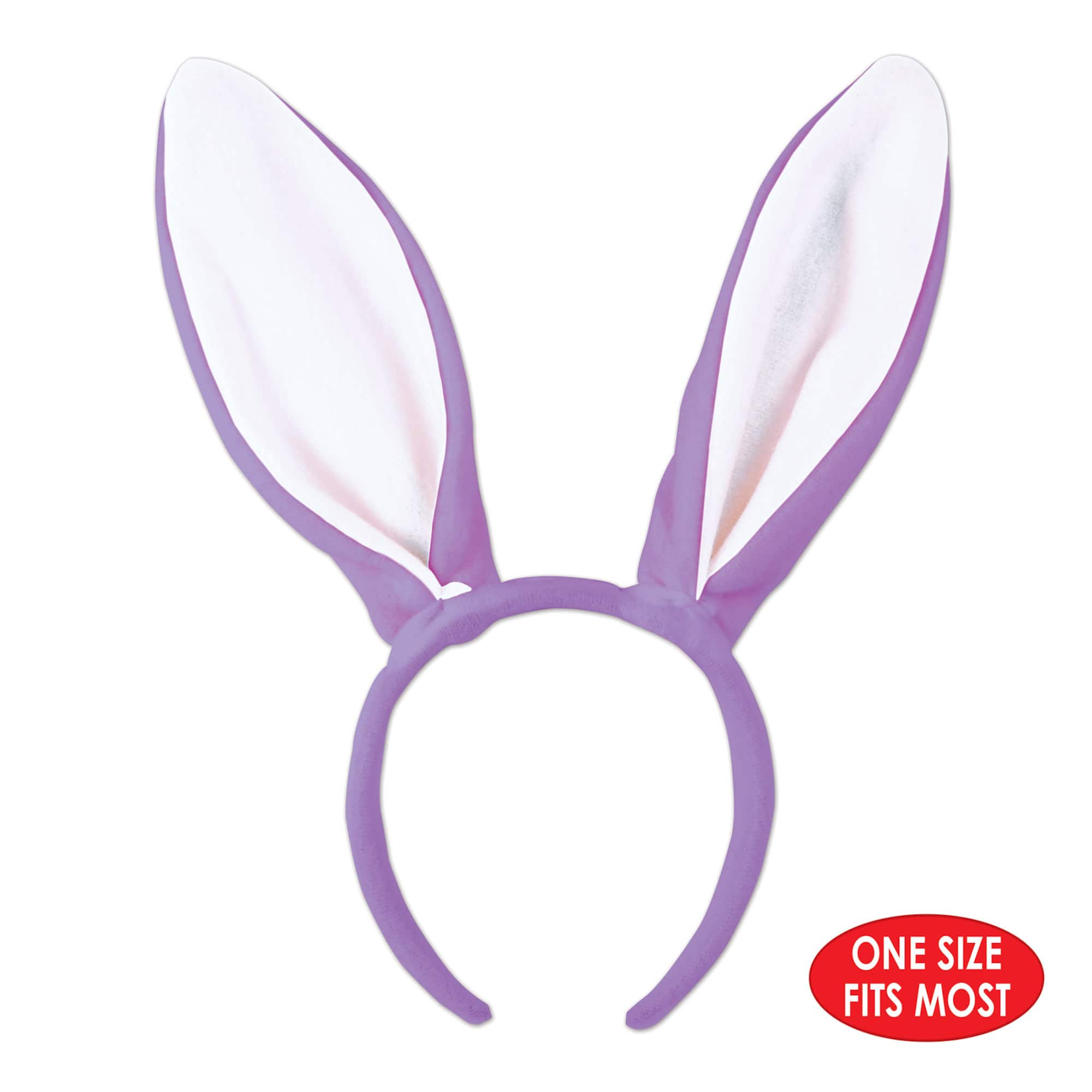 Beistle Adult Purple Soft-Touch Bunny Ears, 3ct.